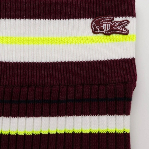 NWT LACOSTE X VENUS WILLIAMS EleVen Striped Retro Cotton Lounge Shorts 2/34 Y2K - Picture 6 of 13